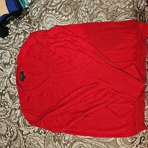 Red  Vneck sweater